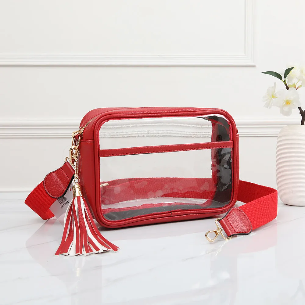 CLEAR CROSSBODY BAG by Queens Designs
