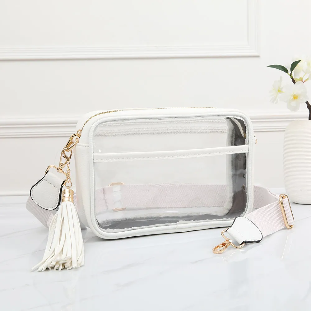 CLEAR CROSSBODY BAG by Queens Designs