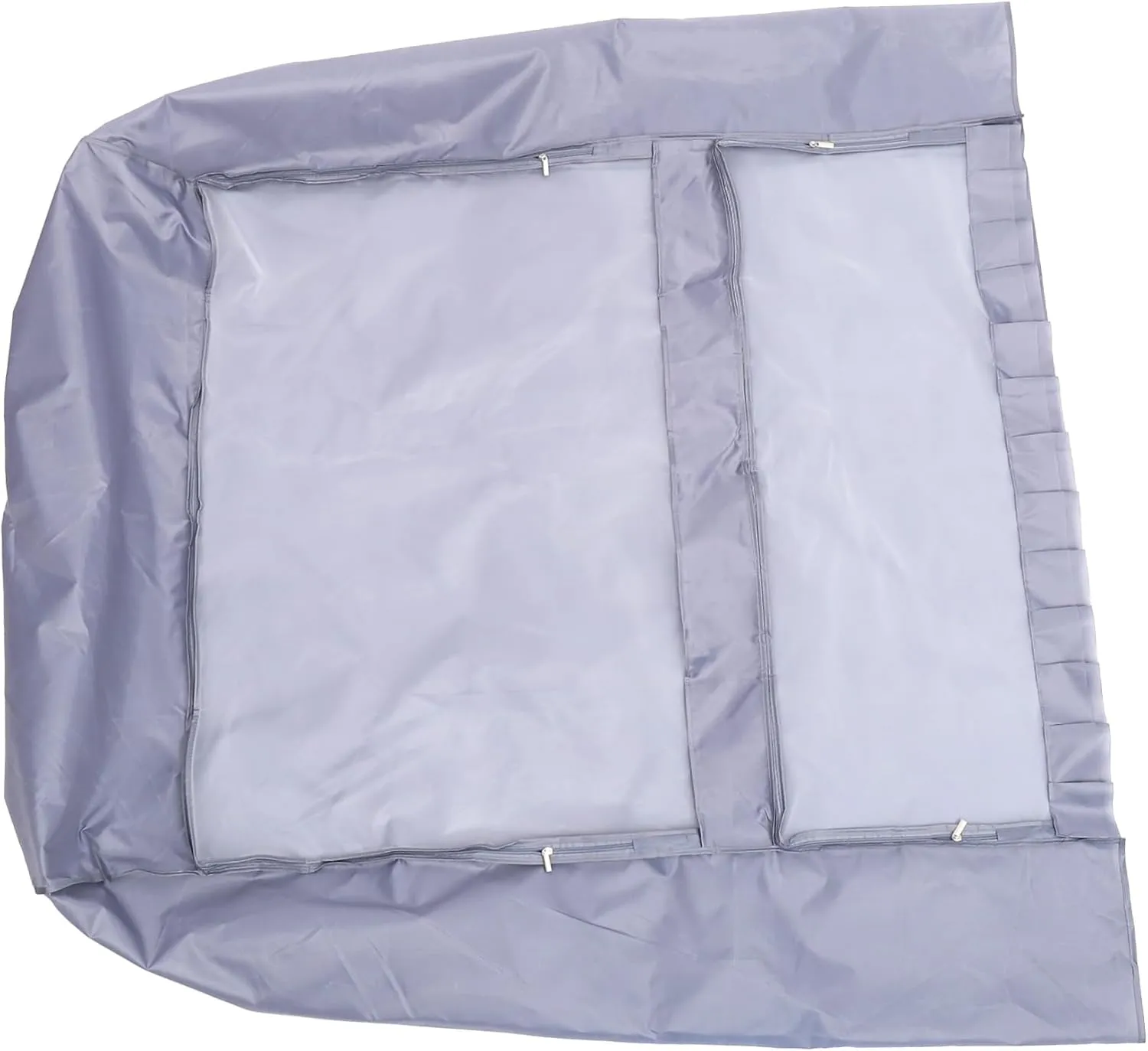Clear Oxford Clothes Cover for Hanging Garment Rack Moisture Suit Bag Gray Narrow Size Ideal for Wardrobe Protection