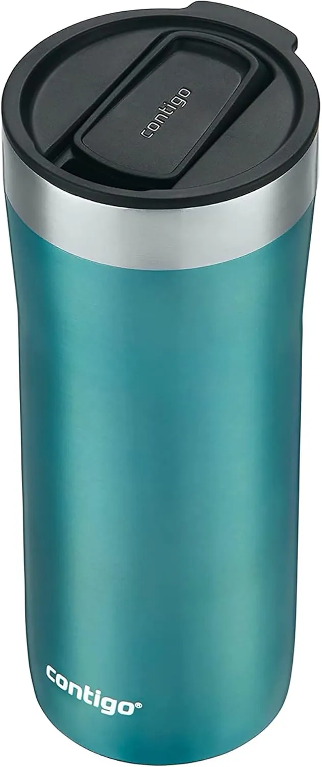 Contigo Streeterville Stainless Steel Tumbler with Straw, Bubble Tea, 24oz.