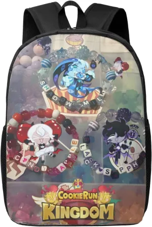 Cookie Run Kingdom Shadow Milk Cookie Fashion Backpack, School, Computer Bag.