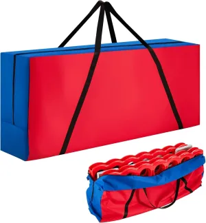 Costzon Giant 4 in a Row Game Carrying Bag, Blue   Red, 47" x 11.5" x 19", 2 lbs, Shoulder Strap, Floor Games
