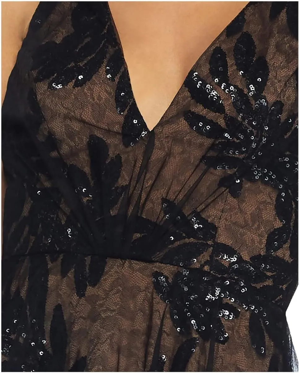 Courtney Luxurious Layered Lace Midi Dress