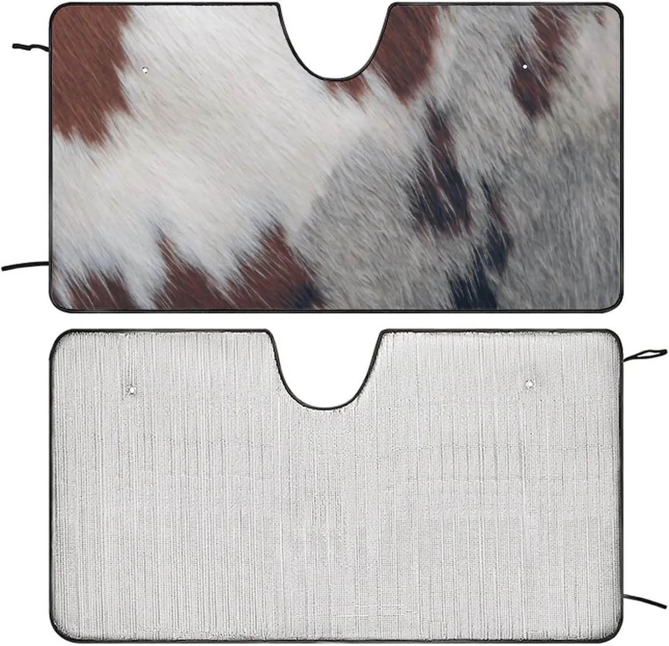 Cowhide Oxford Cloth Advanced Car Front Windshield Sunshade Glass Sunshade Cover 51"x28"