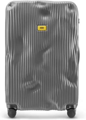CRASH BAGGAGE | Stripe | Trolley Suitcase | Large | Smoke Grey