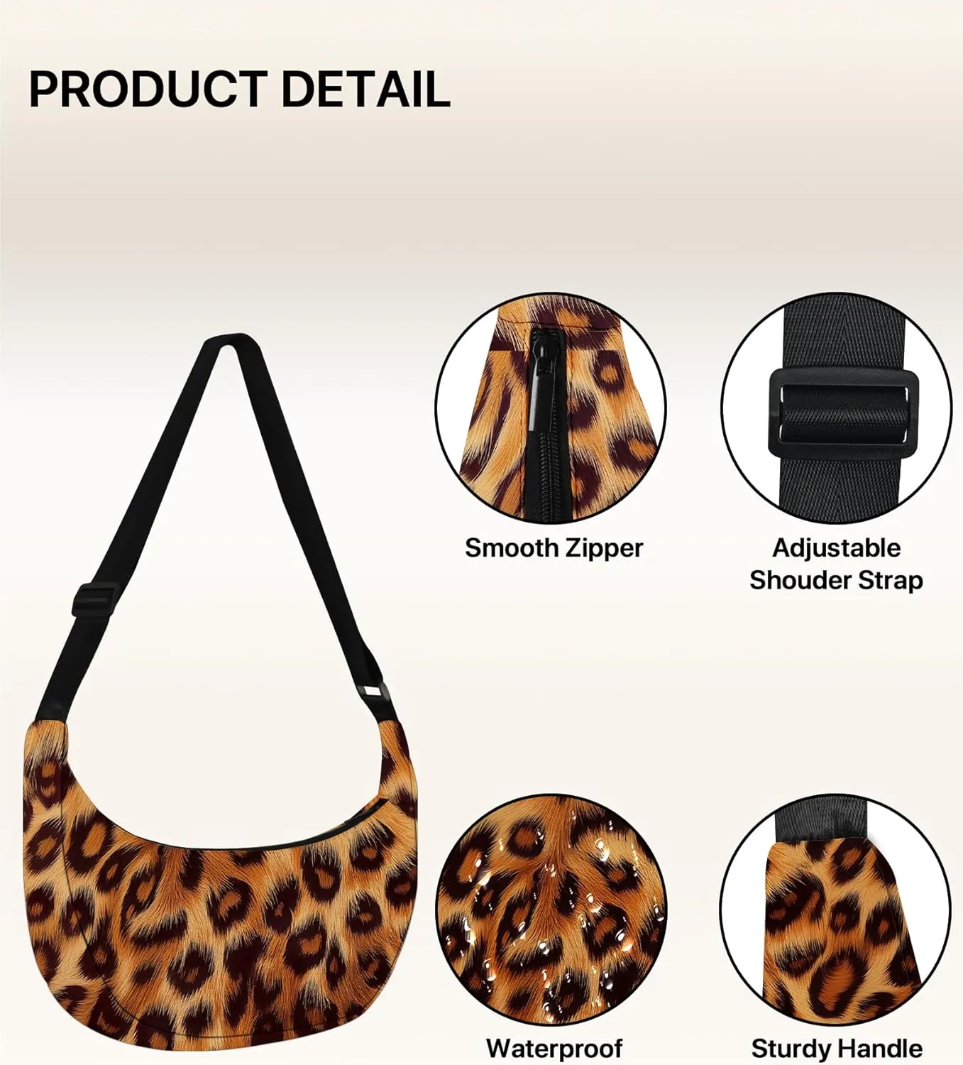 Crescent Bag Crossbody Purse for Women Crossbody Bag Shoulder Bags Travel Outdoor