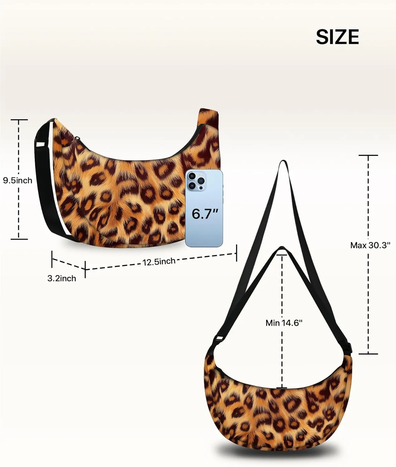 Crescent Bag Crossbody Purse for Women Crossbody Bag Shoulder Bags Travel Outdoor