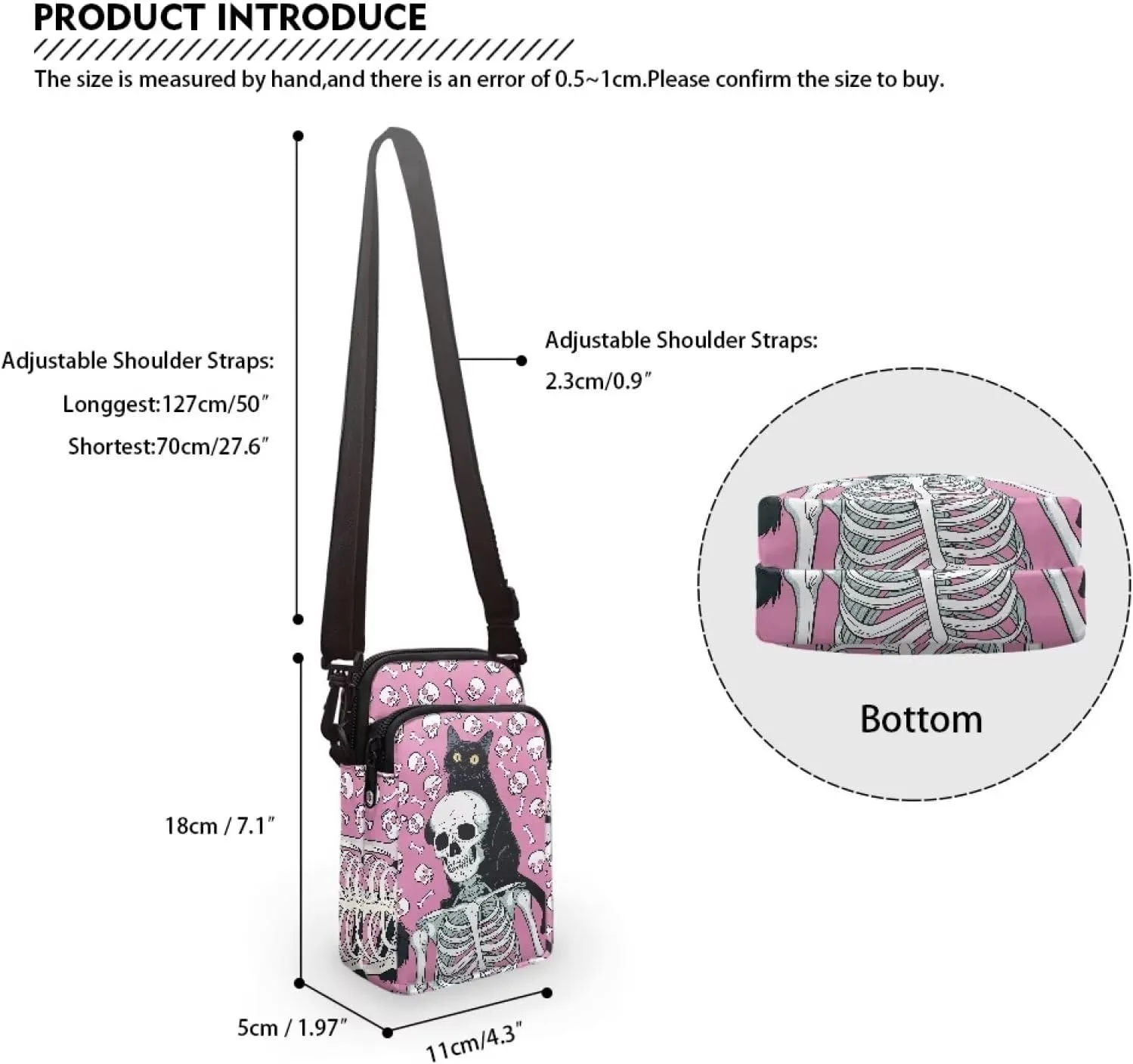 Crossbody Backpack for Women Sling Bag with Adjustable Strap Women Cross Body Chest Bag Mini Purse