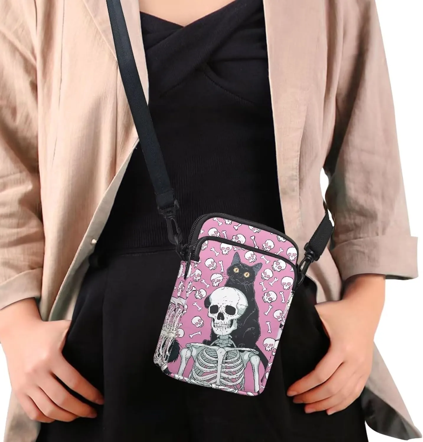 Crossbody Backpack for Women Sling Bag with Adjustable Strap Women Cross Body Chest Bag Mini Purse