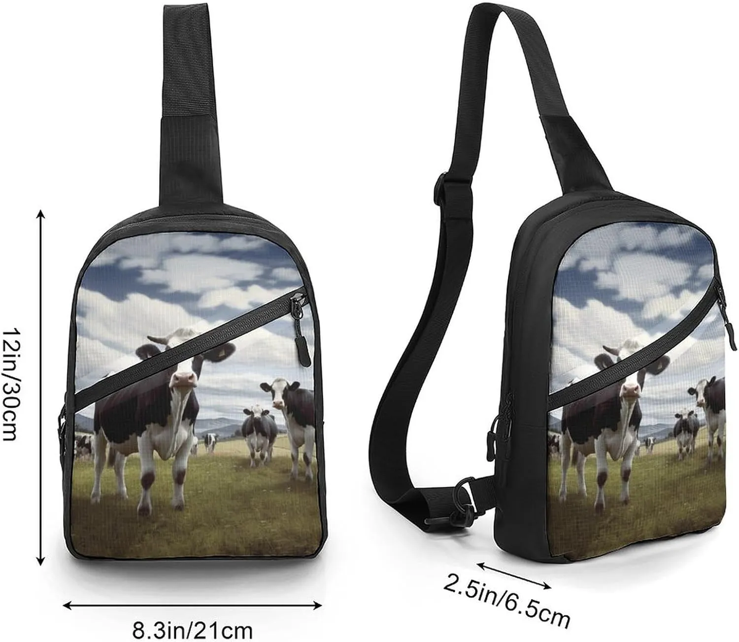 Crossbody Bag for Women Men Chest Bag Flamingo Palm Trees Leaf Sling Bag Crossbody Shoulder Bag Sling Backpack