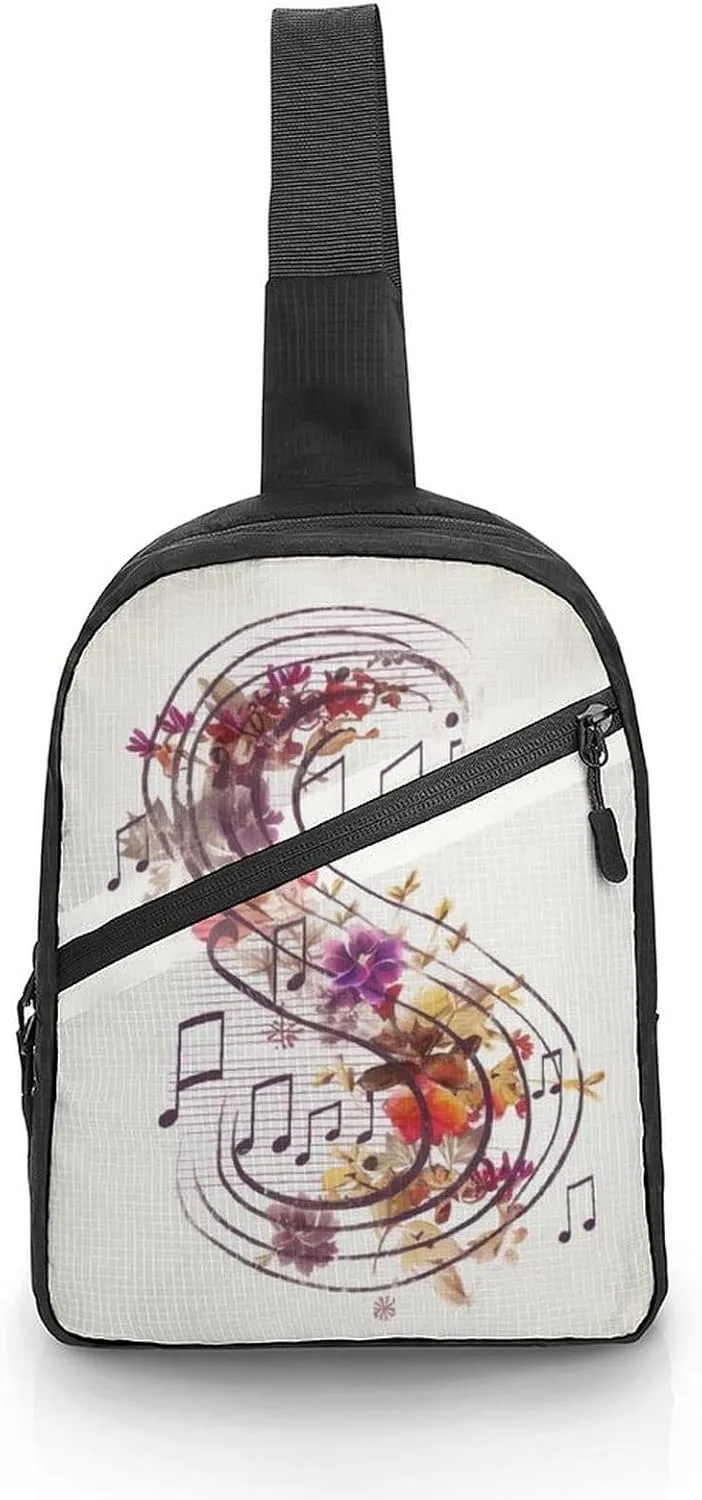 Crossbody Bag for Women Men Chest Bag Pug Sling Bag Crossbody Shoulder Bag Sling Backpack