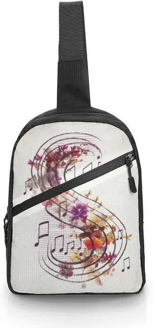 Crossbody Bag for Women Men Chest Bag Pug Sling Bag Crossbody Shoulder Bag Sling Backpack