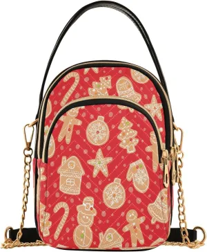 Crossbody Bags Crossbody Purse Chest Bag Christmas Gingerbread Cookies for Women Trendy