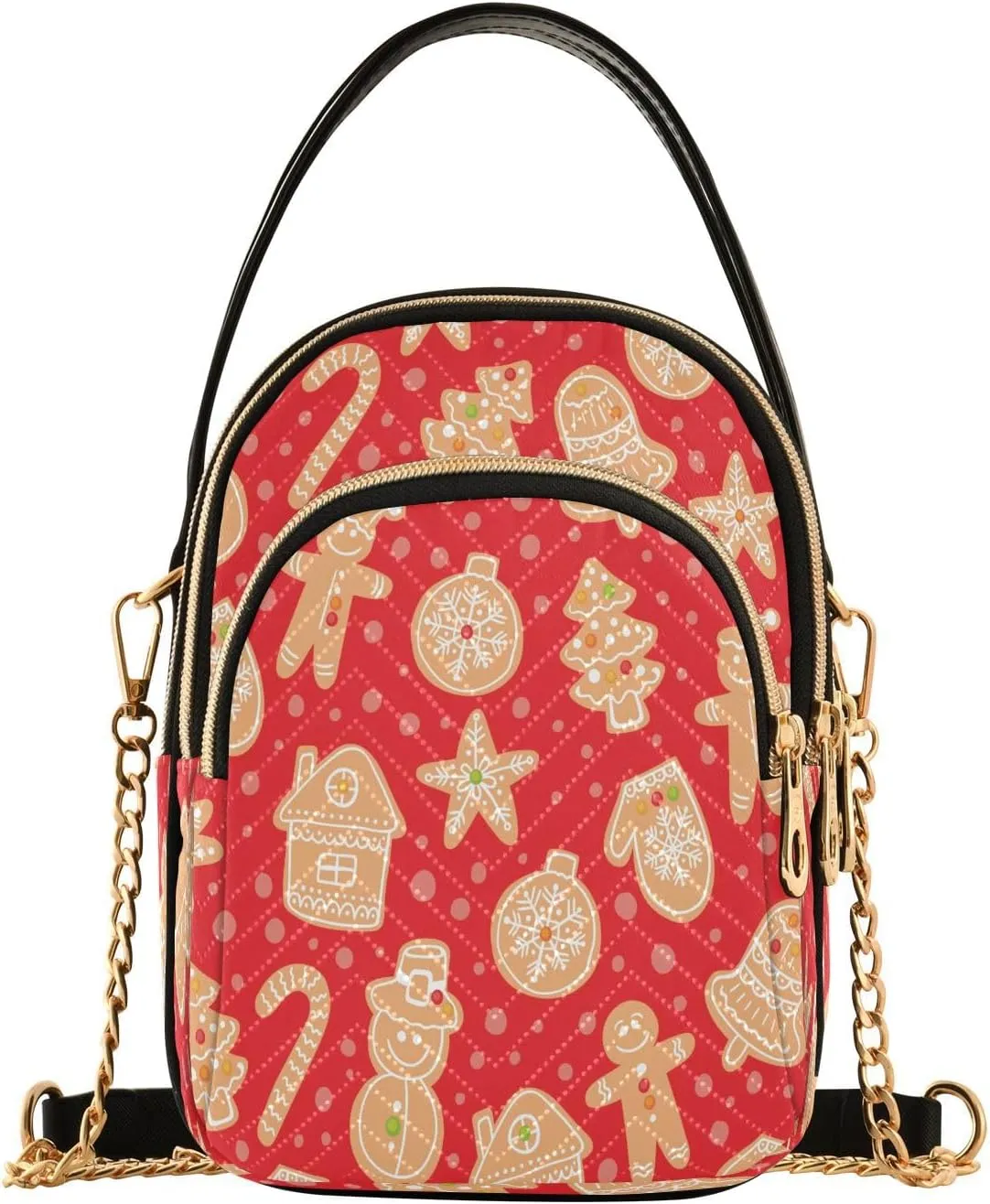 Crossbody Bags Crossbody Purse Chest Bag Christmas Gingerbread Cookies for Women Trendy