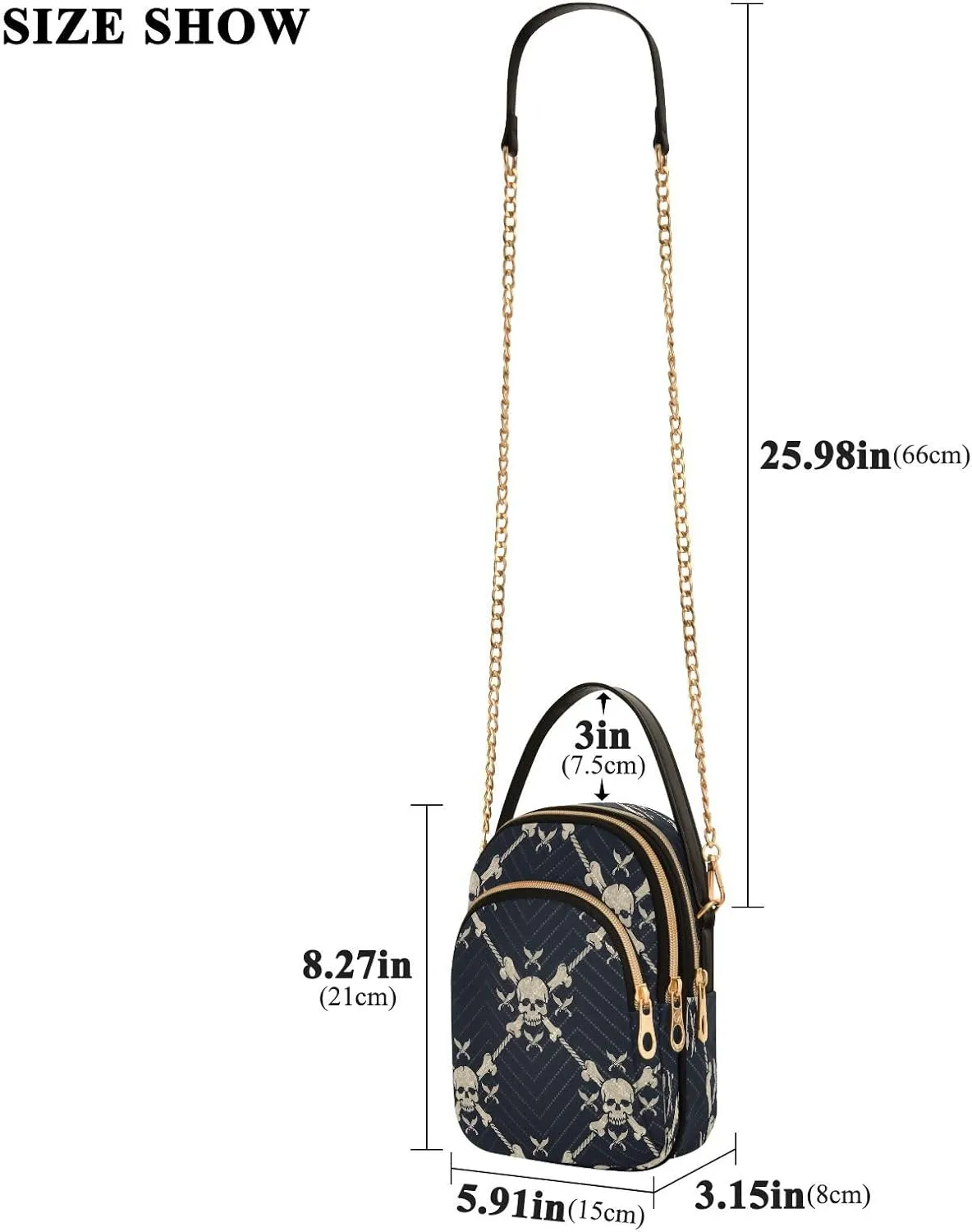 Crossbody Bags Crossbody Purse Chest Bag Sun Moon Stars Witch for Women Trendy