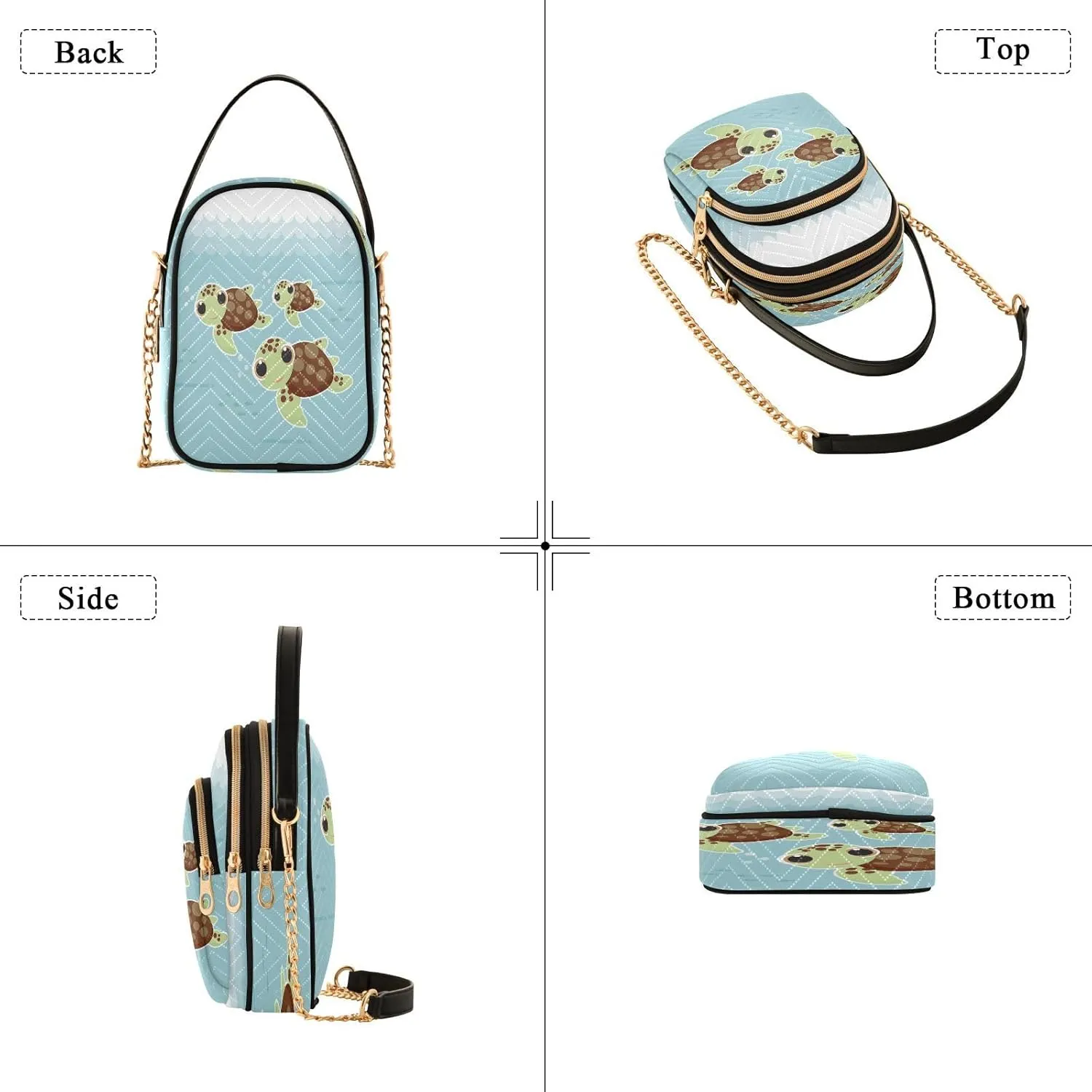 Crossbody Bags Crossbody Purse Chest Bag Sun Moon Stars Witch for Women Trendy