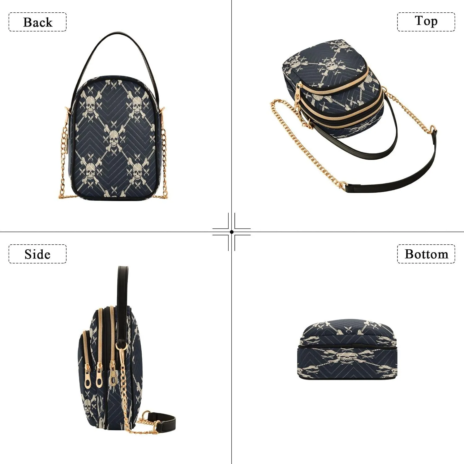 Crossbody Bags Crossbody Purse Chest Bag Sun Moon Stars Witch for Women Trendy