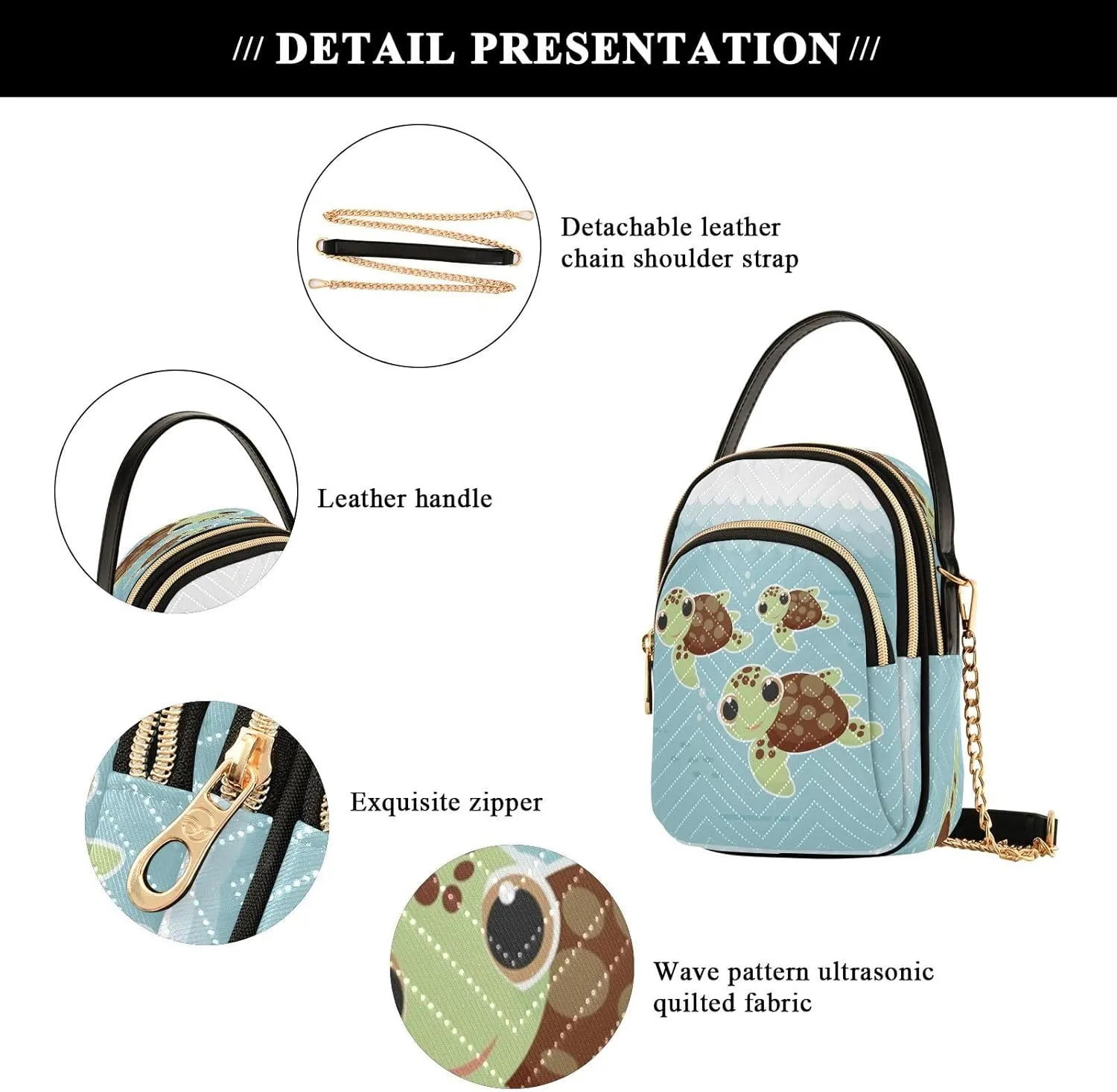 Crossbody Bags Crossbody Purse Chest Bag Sun Moon Stars Witch for Women Trendy