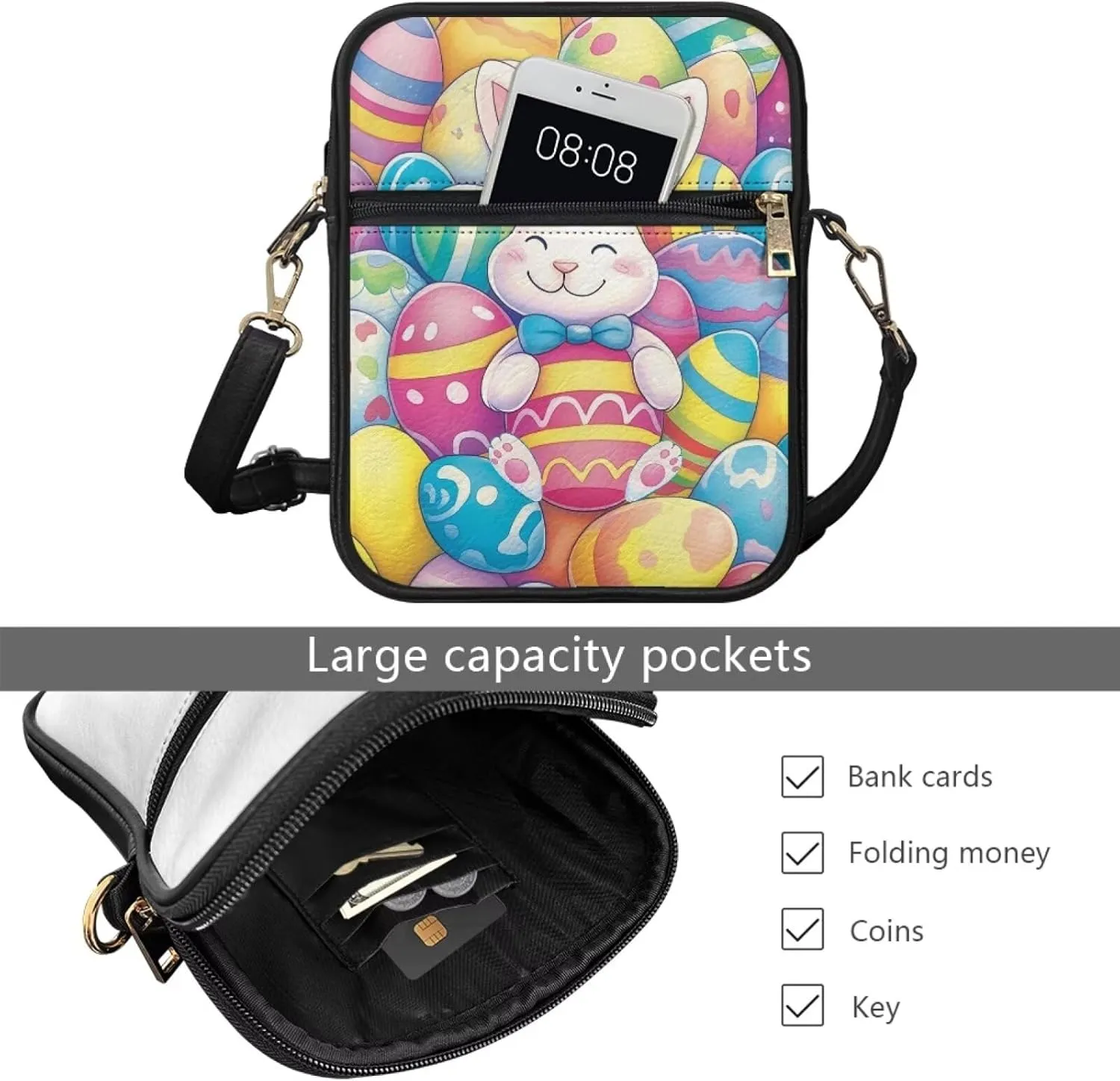 Crossbody Bags for Women Cross Body Shoulder Purse with Card Slots Leather Crossbody Phone Purses Handbags