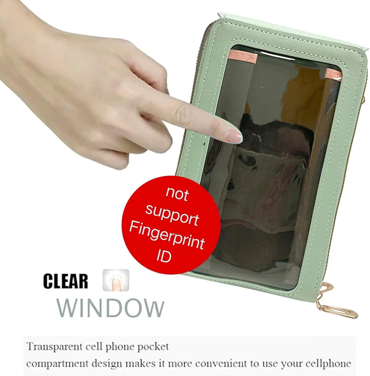 Crossbody Bags for Women, Small Touchscreen Purse, Trendy Shoulder Wallet with Card Slots