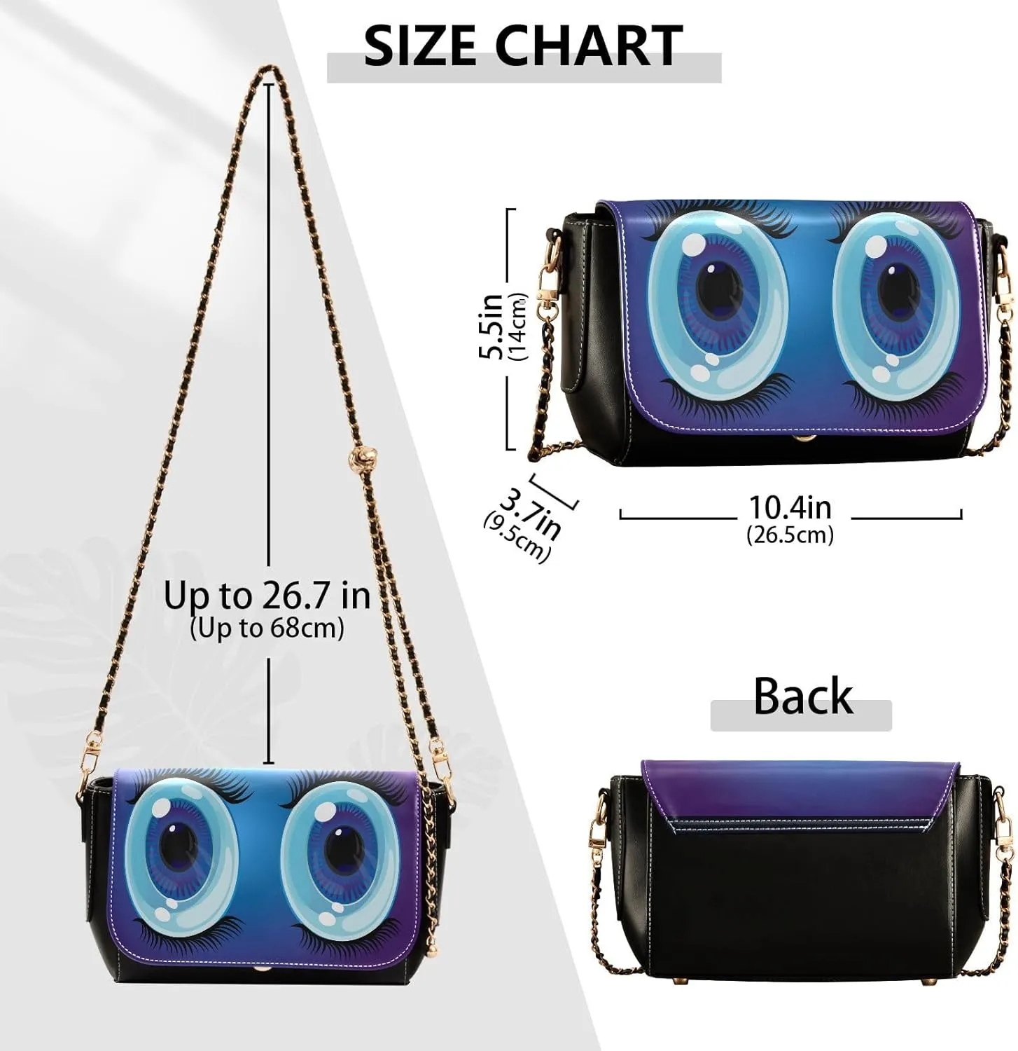 Crossbody Bags for Women Trendy Women's Black Shoulder Bag Small PU Leather Flap Cross Body Bag Handbags