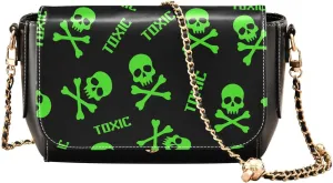 Crossbody Bags for Women Trendy Women's Black Shoulder Bag Small PU Leather Flap Cross Body Bag Handbags