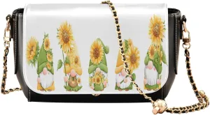 Crossbody Bags for Women Trendy Women's Black Shoulder Bag Small PU Leather Flap Cross Body Bag Handbags