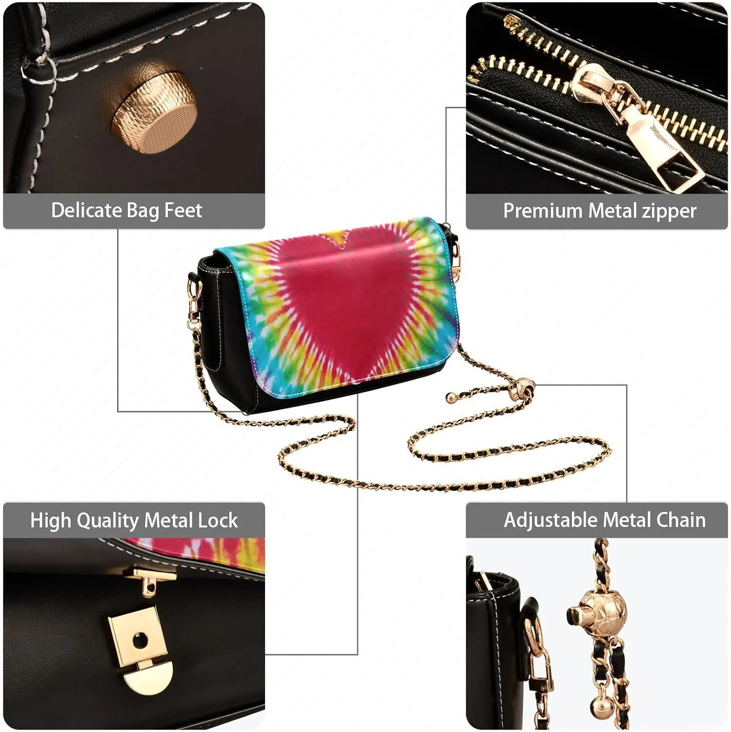 Crossbody Bags for Women Trendy Women's Black Shoulder Bag Small PU Leather Flap Cross Body Bag Handbags