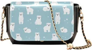 Crossbody Bags for Women Trendy Women's Black Shoulder Bag Small PU Leather Flap Cross Body Bag Handbags