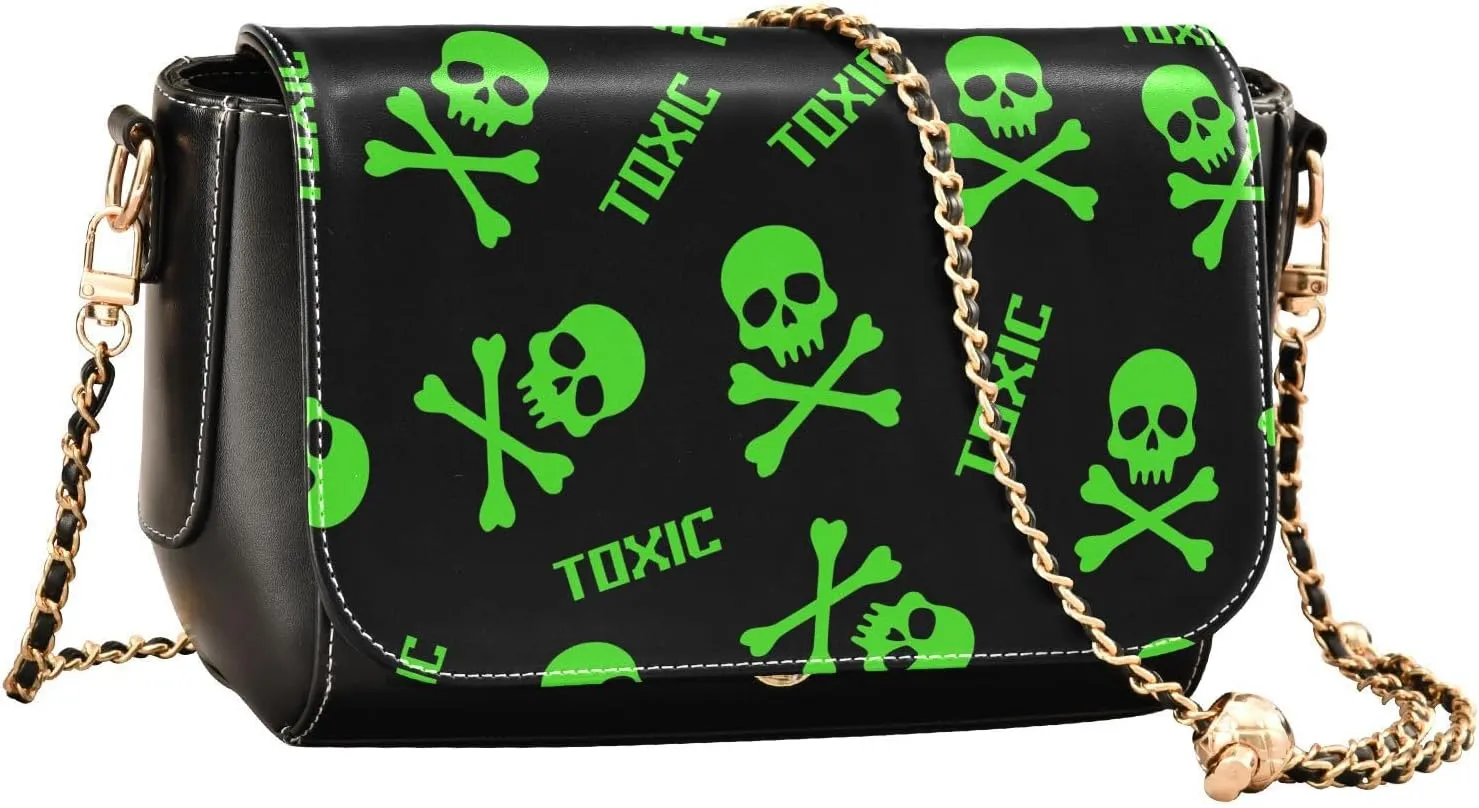 Crossbody Bags for Women Trendy Women's Black Shoulder Bag Small PU Leather Flap Cross Body Bag Handbags