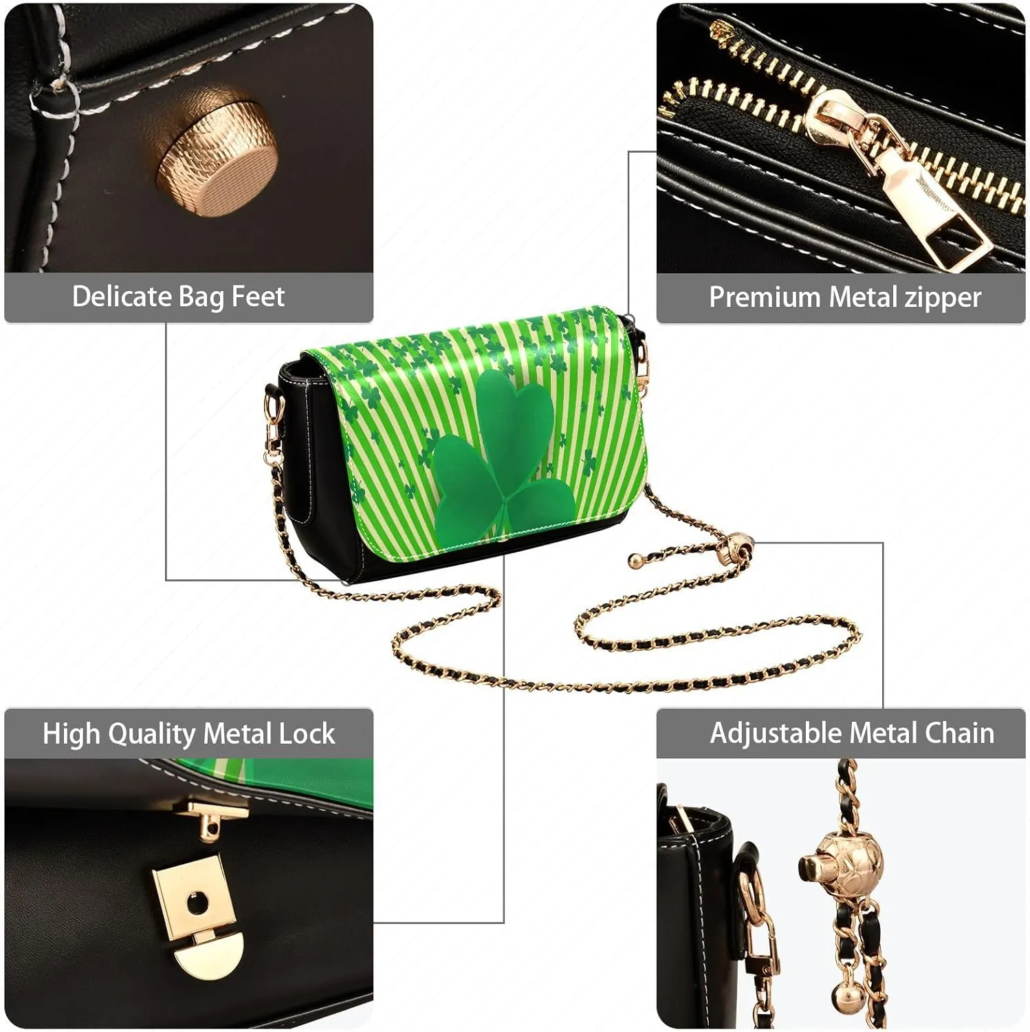 Crossbody Bags for Women Trendy Women's Black Shoulder Bag Small PU Leather Flap Cross Body Bag Handbags