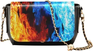 Crossbody Bags for Women Trendy Women's Black Shoulder Bag Small PU Leather Flap Cross Body Bag Handbags