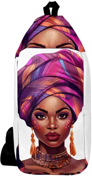 Crossbody Bags for Women,Crossbody Bag Men,Small Sling Bag,African American Women Ethnic Girl,Crossbody Purse