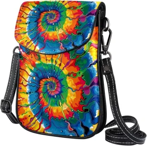 Crossbody Bags for Women,Crossbody Bag Men,Small Sling Bag,Colorful Picture Rainbow Swirl,Crossbody Purse
