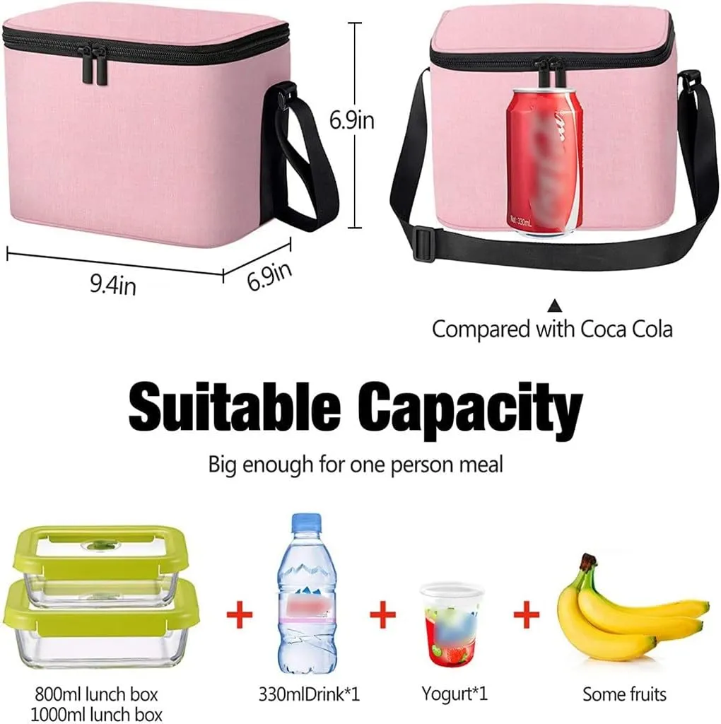 CSCDD Lunch Bag Insulation Fresh Fruit Beverage Cooler Bag Oxford Cloth Portable Shoulder Picnic Ice Bag