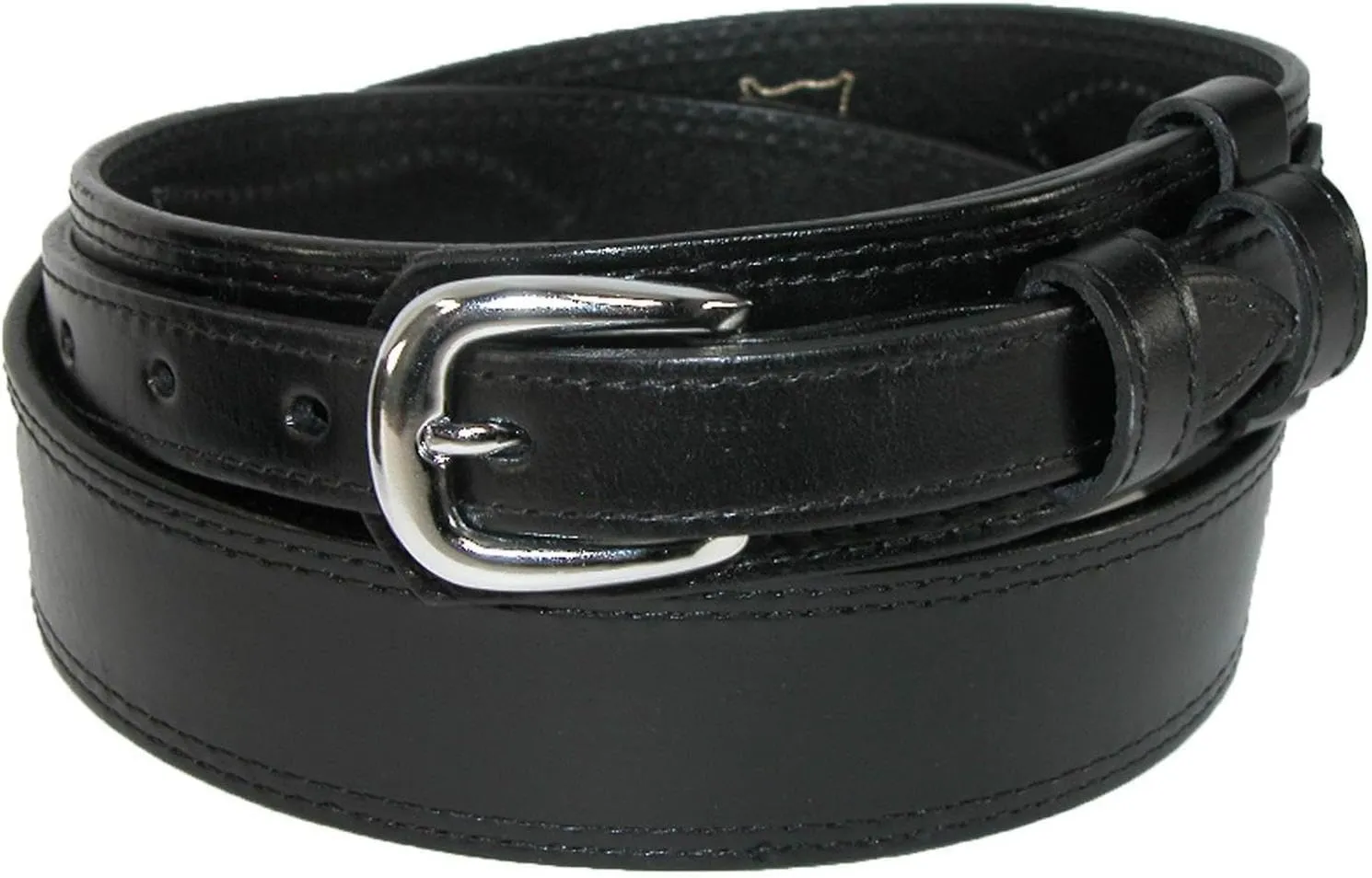 CTM Men's Leather Removable Buckle Ranger Belt