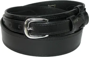 CTM Men's Leather Removable Buckle Ranger Belt