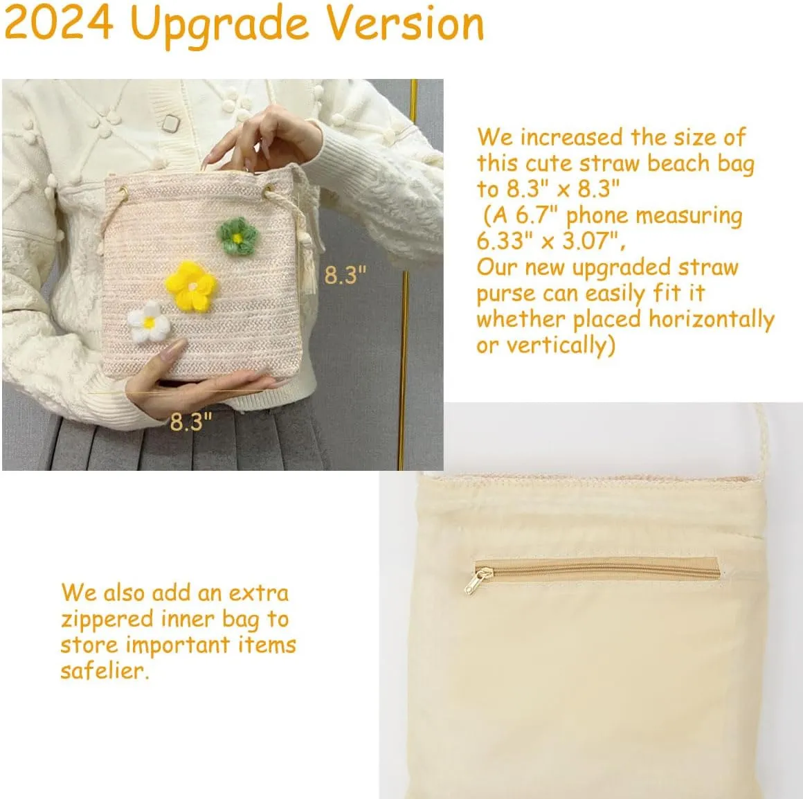 Cute Bags Kawaii Purse Wallets Aesthetic Small Corduroy Crossbody Bag with Bear Keychains Kawaii Gift for Women Teen Girls