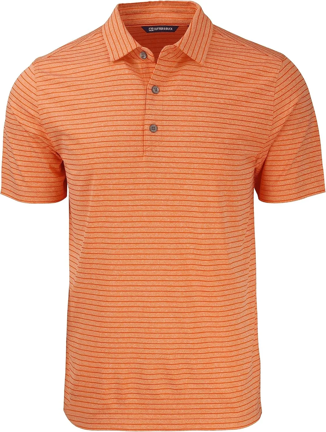 Cutter & Buck Forge Eco Heather Stripe Stretch Recycled Mens Polo