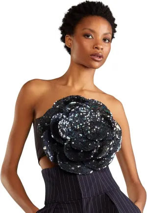 Cynthia Rowley Sequin Flower Bandeau