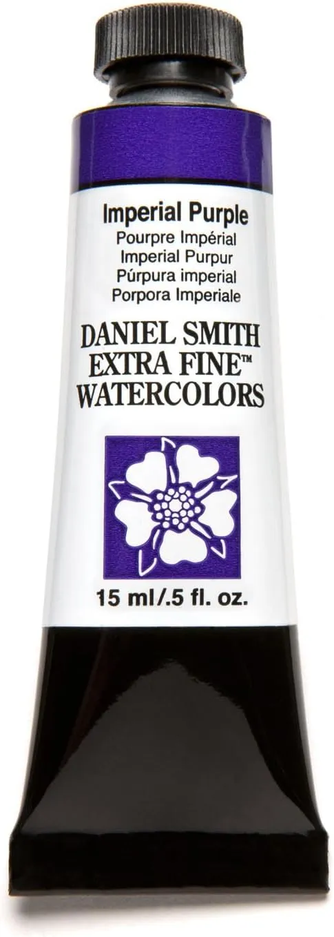 Daniel Smith Extra Fine Watercolor 15ml Paint Tube, Imperial Purple (284600174), 0.5 Fl Oz (Pack of 1)
