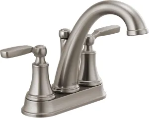 DELTA 2532LF-SSMPU Woodhurst 3 Hole 2 Handle Bathroom Faucet, Stainless