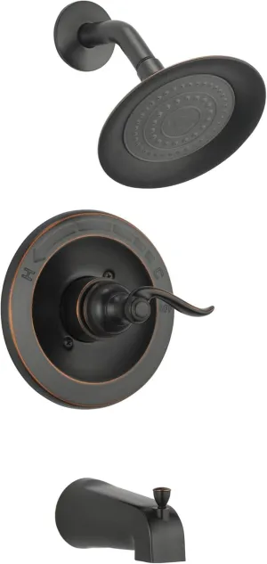 Delta BT14496-OB Windemere Function Tub Trim Kit with Single-Spray Head Shower Faucet, Without Rough, Oil Rubbed Bronze