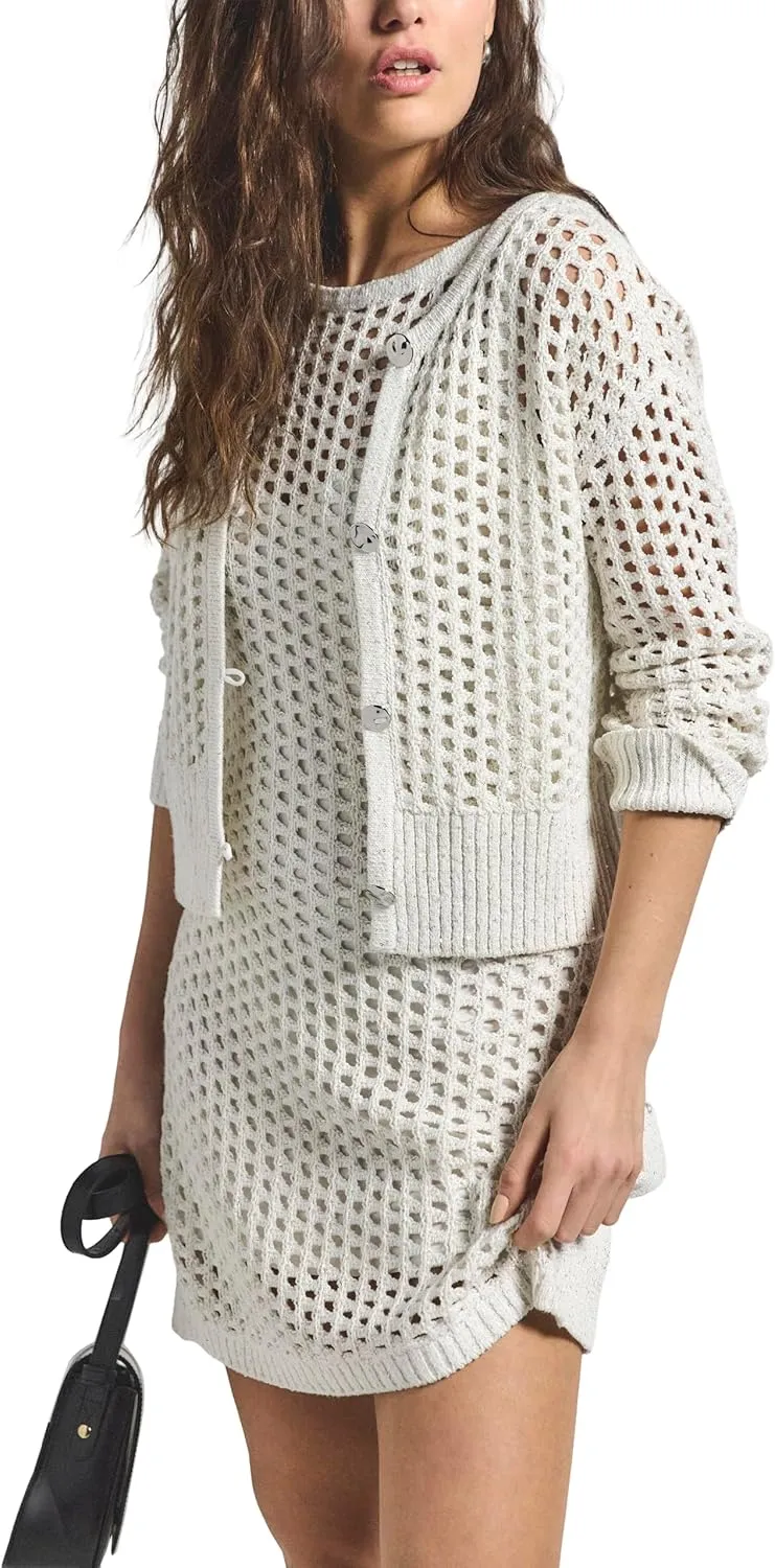 Derek Lam 10 Crosby Women's Syvie Crochet Sequin Cardigan