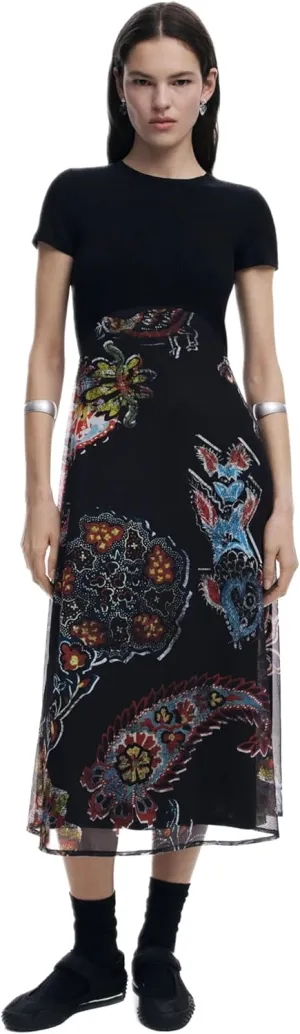 Desigual Women's Vest_Paisley Mesh_Lacroix
