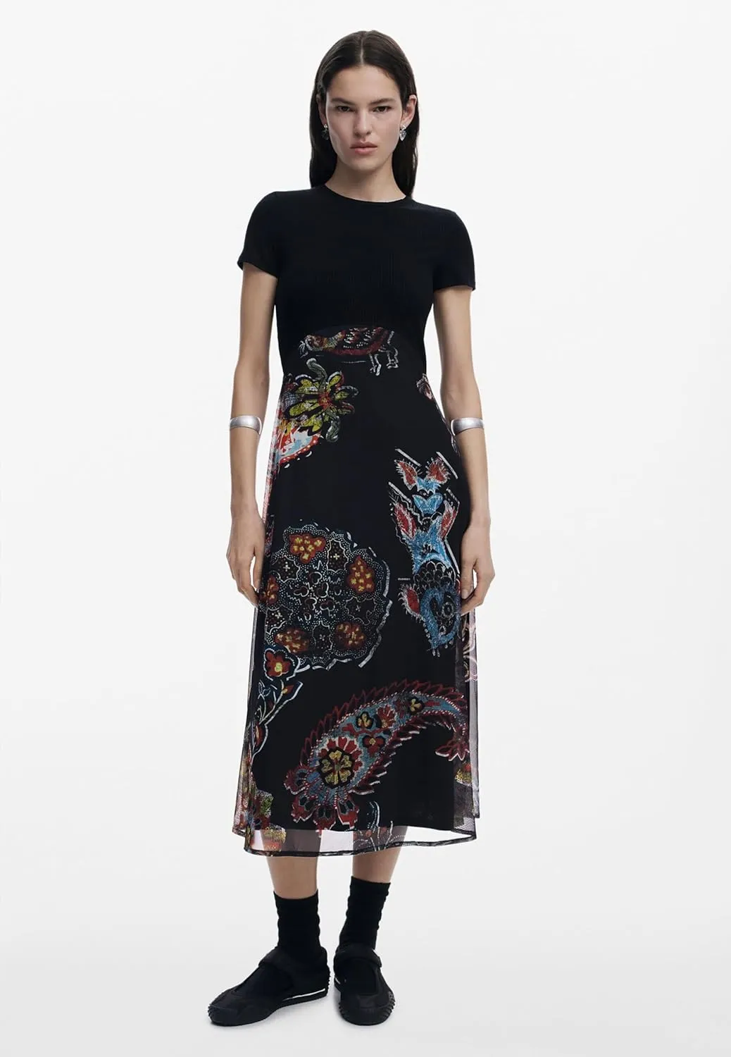 Desigual Women's Vest_Paisley Mesh_Lacroix