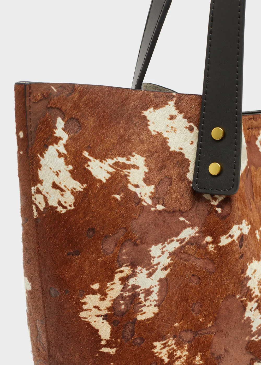 DESIRE TOTE BAG IN REAL LEATHER COW