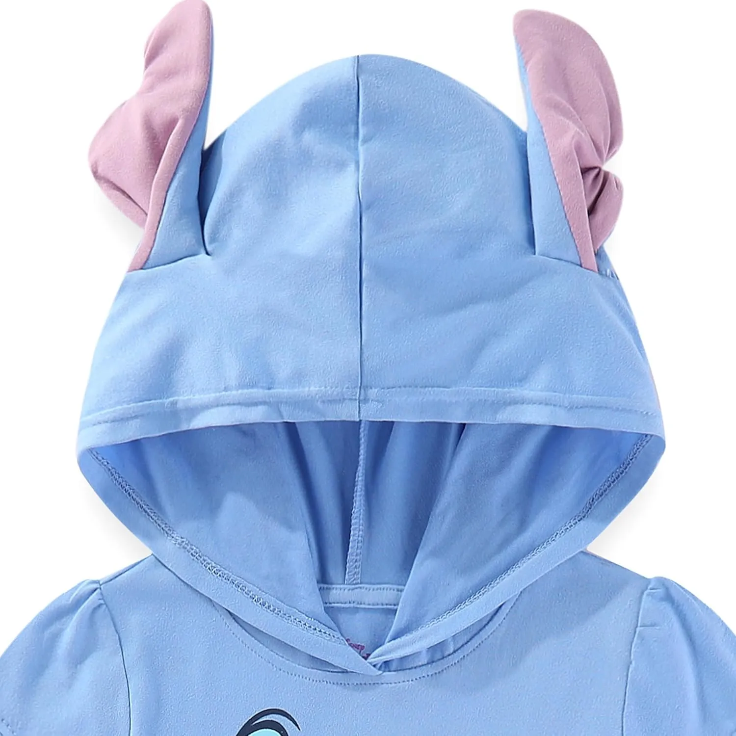 Disney Lilo & Stitch Girls Cosplay Hooded with Ears Tulle Dress for Big Kids
