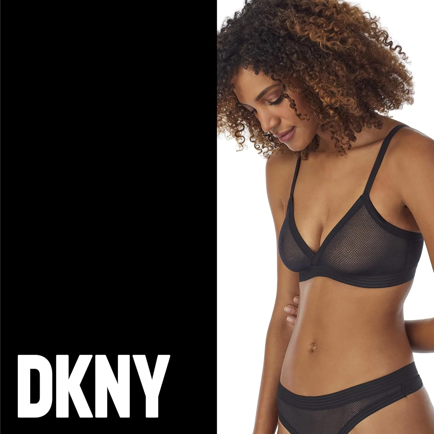 DKNY Women's Sheer Stripe Bralette