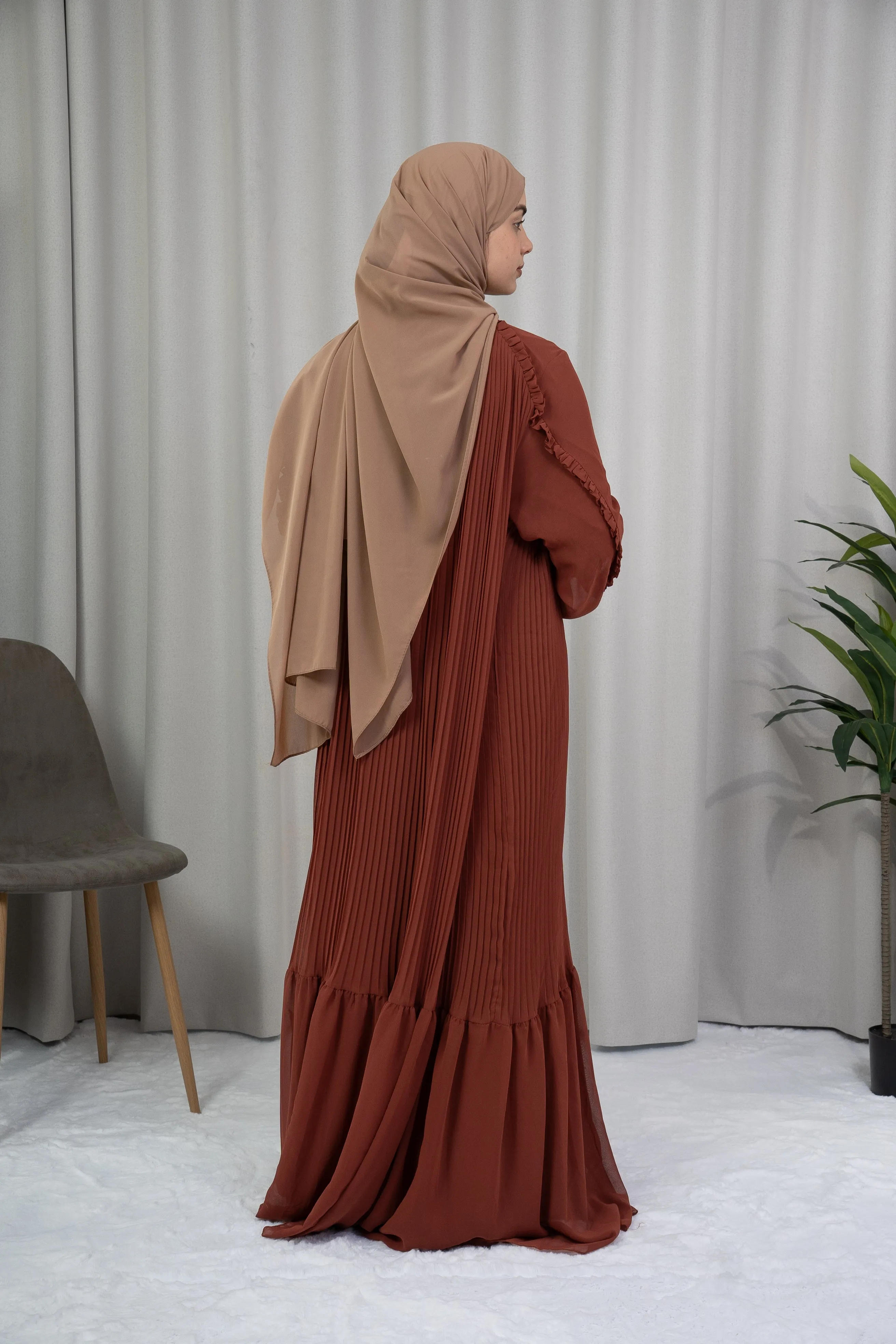 Dmn pleat cambridge brown